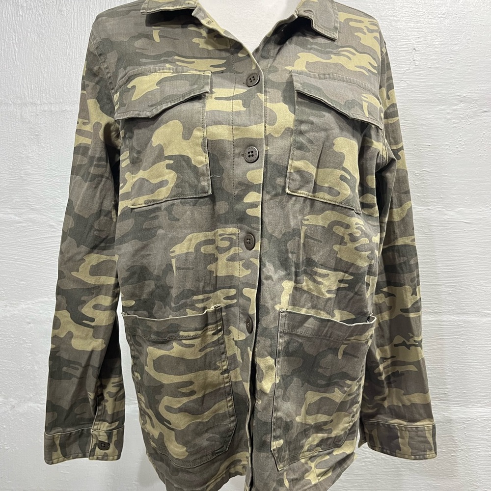 SANCTUARY GREEN CAMO BUTTON JACKET (a406) - Picture 9 of 12